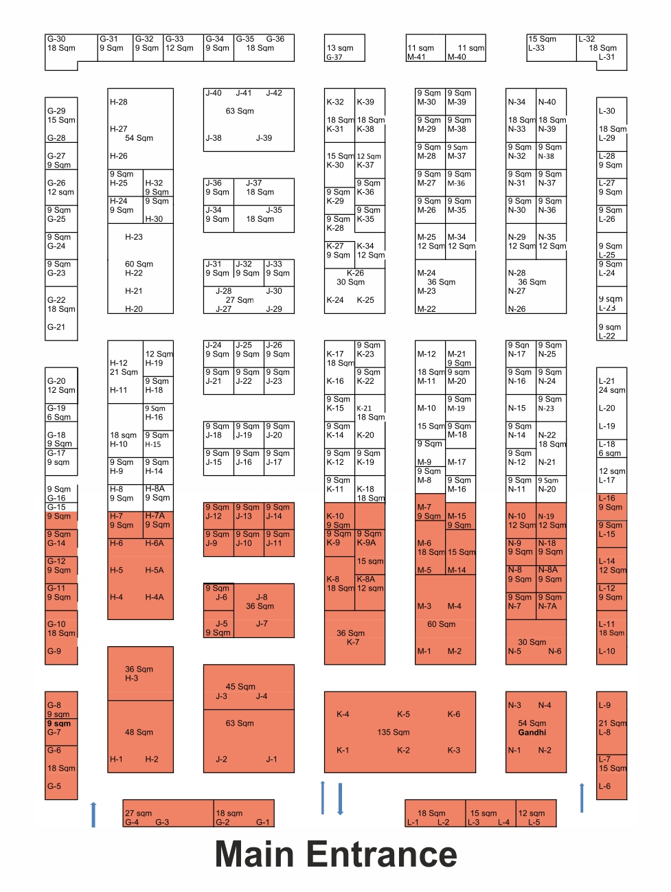 Hall-layout